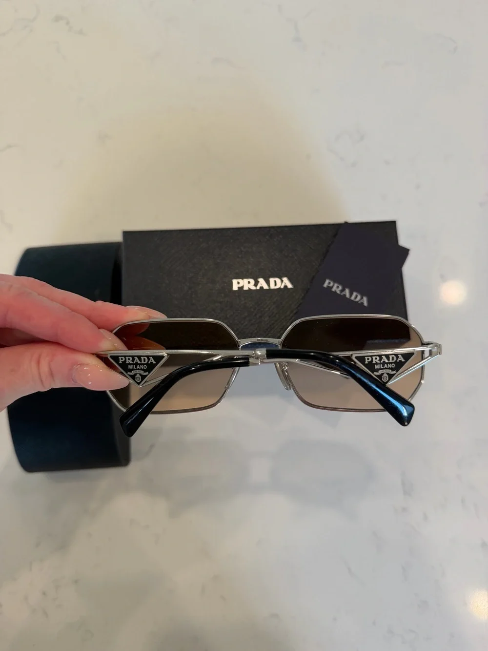 Prada - PRA51S Brown Mirror Silver Gradient